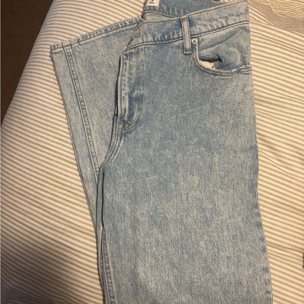 Abercrombie & Fitch High Rise Light Wash Jeans